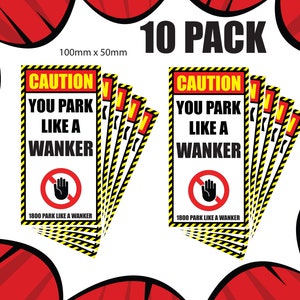 10 Stickers Per Pack | 3 Wanker Designs To Choose From | Prank | 3m Vinyl Aussie | Rude | Adult |  Funny | Aussie | 4 X 4 | Bogan | Humor |