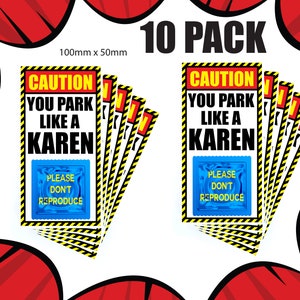 10 Stickers Per Pack | 3 Karen Designs To Choose From  | 3m Vinyl Aussie | Rude | Adult |  Funny | Aussie | 4 X 4 | Bogan | Humor |