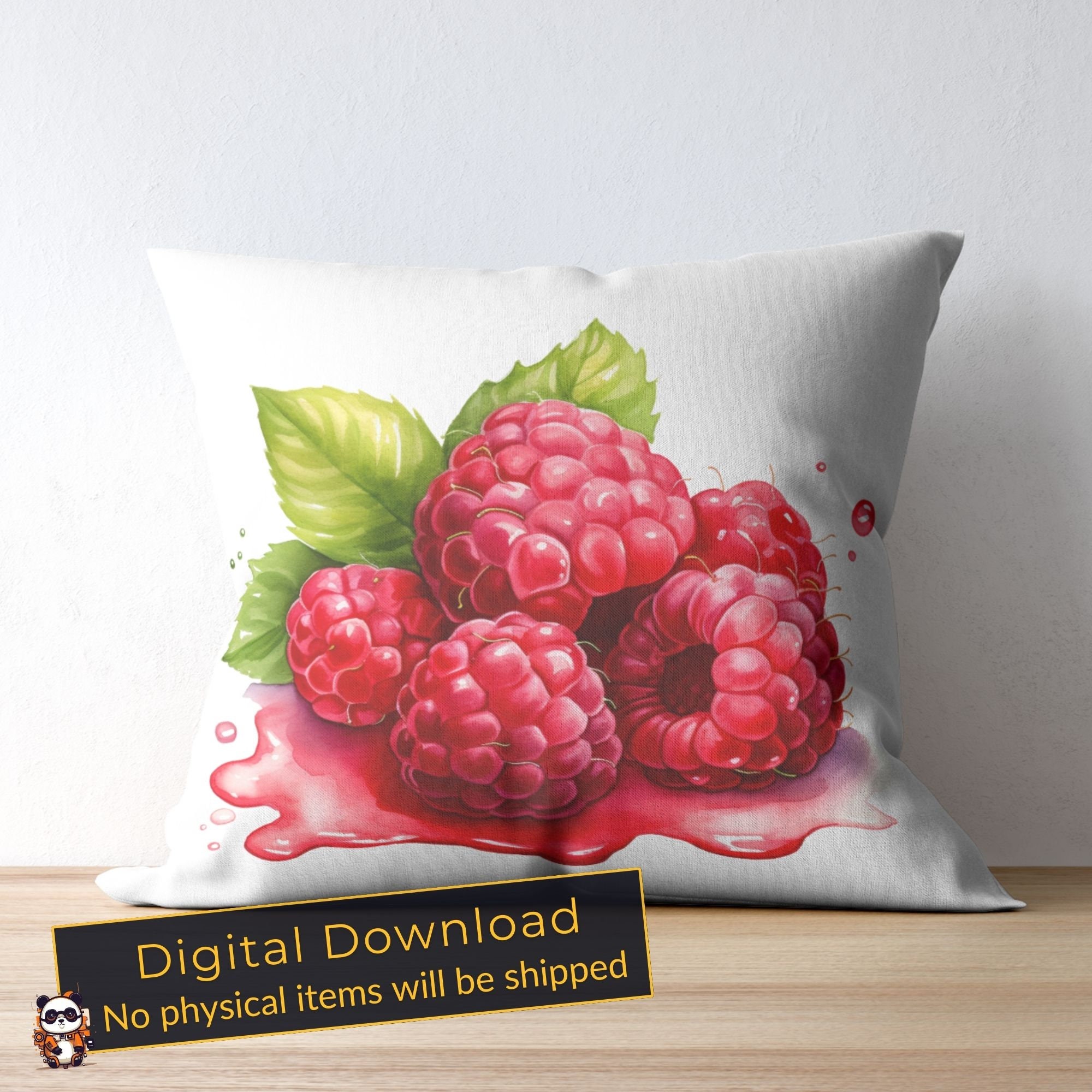 Watercolor Raspberry Clipart Clipart Bundle of Raspberries Raspberry ...