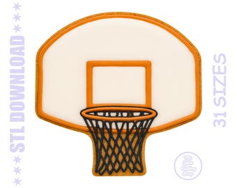 Basketkorgsutstickare i STL-format – 3D-utskrivbart bakverktyg (digital nedladdning)