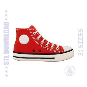 Sneaker Cookie Cutter STL – Converse Shoe 3D Printable Baking Tool (Digital File)