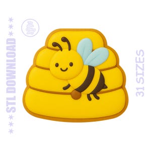 Beehive Cookie Cutter STL: Honeycomb Baking Tool (31 Sizes, +PNG)