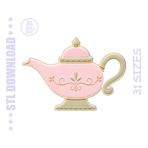 Teapot Cookie Cutter STL – Tea Party Digital File