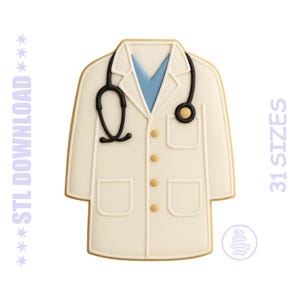 Doctor Coat Cookie Cutter STL – Medical Lab Coat Digital File – 3D  Tool