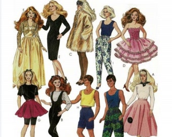 PDF Copy Vintage Patterns MC Call 5462 Clothes for  Fashion Dolls 11 1\2 inches