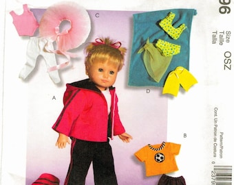 PDF Copy Vintage Patterns MC Calls 4896 Clothes for  American Girl Doll 18 inches