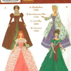 PDF Vintage Schnittmuster Simplicity 9521 Kleidung für Puppen 11 1/2 Zoll