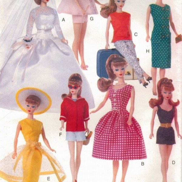 PDF Copy Vintage Patterns Vogue 9834 Clothes for  Fashion Dolls 11 1\2 inches