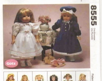 PDF Copy Vintage Patterns MC Calls 8555 Clothes for Gotz Dolls 45cm