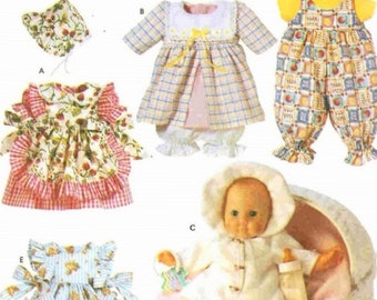 Copie PDF vintage Patterns Simplicity 8528 Vêtements pour poupées bébé 16-18 pouces\Taille A