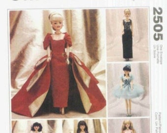PDF Copy Vintage Patterns MC Calls 2505 Clothes for  Fashion Dolls 11 1\2 inches