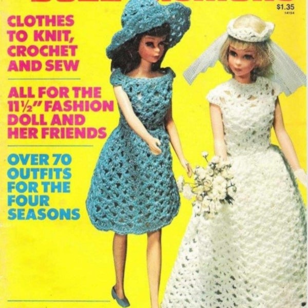 Digital Vintage Book MC Calls Clothes to knit Crochet and Sew for Fashion Dolls 11 1\2 inches