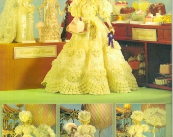 Digital Vintage Crochet Patterns Dress for Fashion Dolls 11 1\2 inches