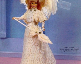 PDF Copy of Vintage Patterns of Crochet Clothes for Barbie Dolls Fashion Dolls Size 11 1/2 Inches