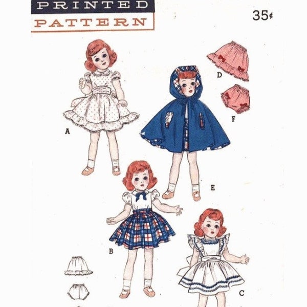 PDF Copy Sewing Pattern Butterick 5969 Clothes for Dolls 14 inches