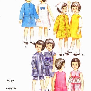 Digital Vintage Patterns Butterick 3350 Clothes for Dolls Length of Doll 9 1\2 Breast 4 3\4