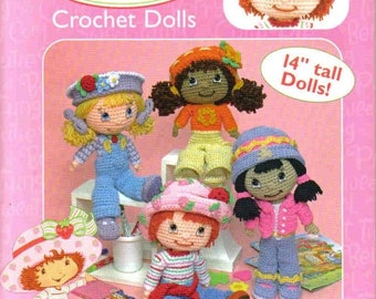 PDF Vintage Patterns Crochet Dolls\14inches\4 designs