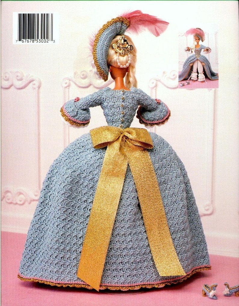 PDF Copy of Vintage Patterns of Crochet Clothes for Barbie Dolls Fashion Dolls Size 11 1/2 Inches image 2