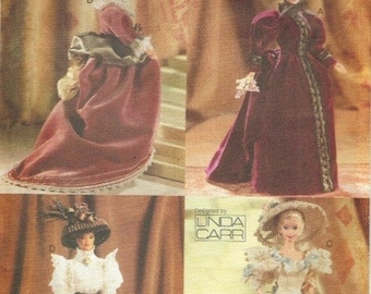 PDF Copy Vintage Patterns Vogue 9759 Historical Clothes for  Fashion Dolls 11 1\2 inches