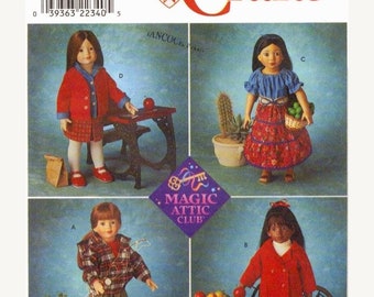 PDF Copy vintage Patterns Simplicity 8451 Vêtements pour poupée American Girl 18 pouces