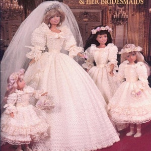 PDF Copy of Vintage Patterns of Crochet Clothes for Barbie Dolls Fashion Dolls Size 11 1/2 Inches image 1