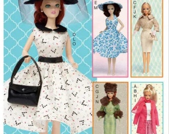 PDF Copy vintage Patterns MC Calls 7550 Clothes for Fashion Dolls 11 1\2 pouces