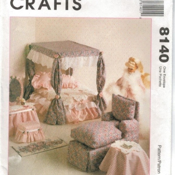 PDF Copy vintage Patterns MC Calls 8140 Furniture for Fashion Dolls 11 1\2 pouces