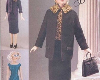 PDF-kopie Vintage patronen Vogue 7223 kleding voor modepoppen 15 1\2 inch