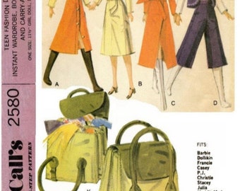 PDF Copy Vintage Patterns MC Calls 2580 Clothes for  Fashion Dolls 11 1\2 inches