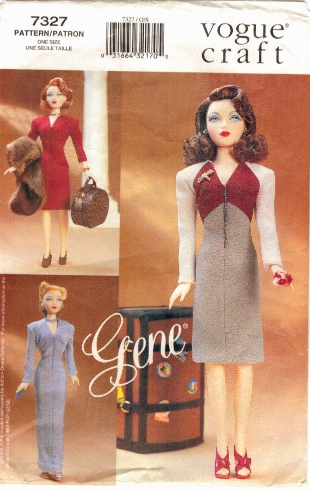 McCall's 2123 BARBIE Vintage Fashion Doll Fabric Sewing Pattern