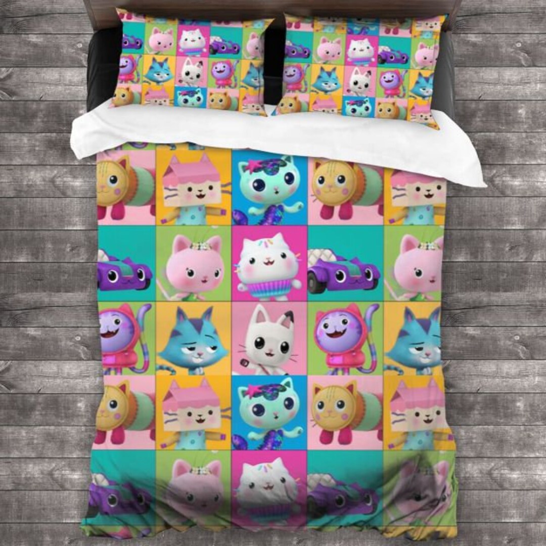 Personalized Gabby's Dollhouse Bedding Set Gabby's Etsy