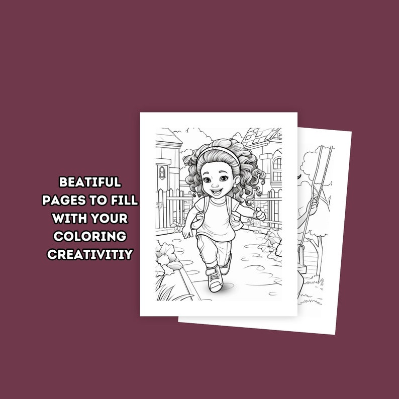 Black Girls Coloring Pagesinstant PDF Downloadafrican American Children