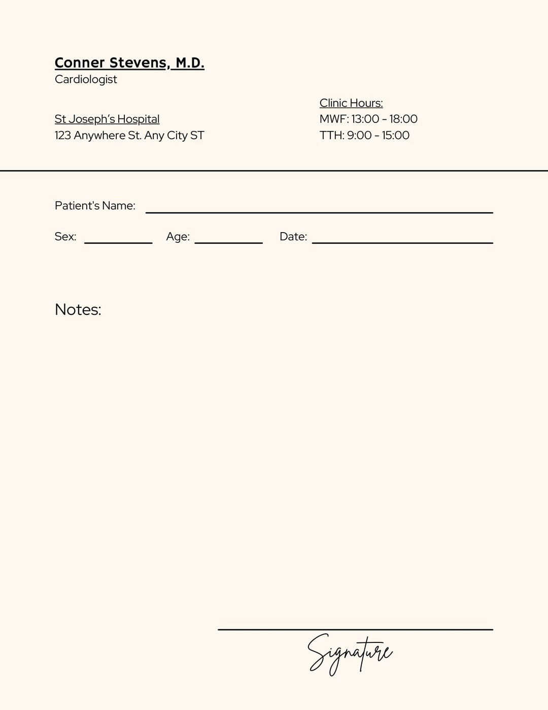 Prescription Label Template Beige and White. Editable and Printable - Etsy