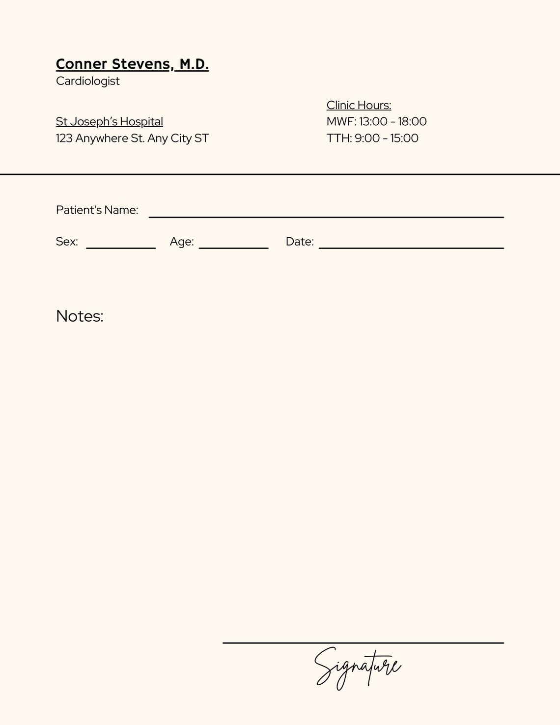 Prescription Label Template Beige and White. Editable and Printable - Etsy