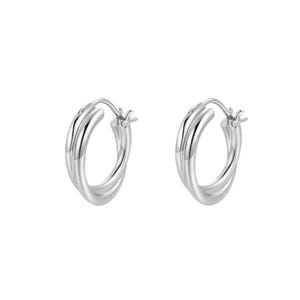 Twisted Spiral Hoop Earrings - Sterling Silver Minimalist Jewelry, Everyday Huggie Studs, Perfect Gift for Her, Elegant Hoops for Daily Wear