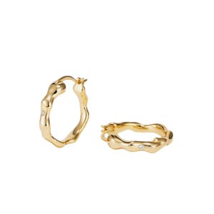 Pave Diamond Huggie Hoop Earrings - Small Gold Hoops, Minimalist Jewelry, Wedding Gift, Valentine’s Day Present, Elegant Diamond Hoops