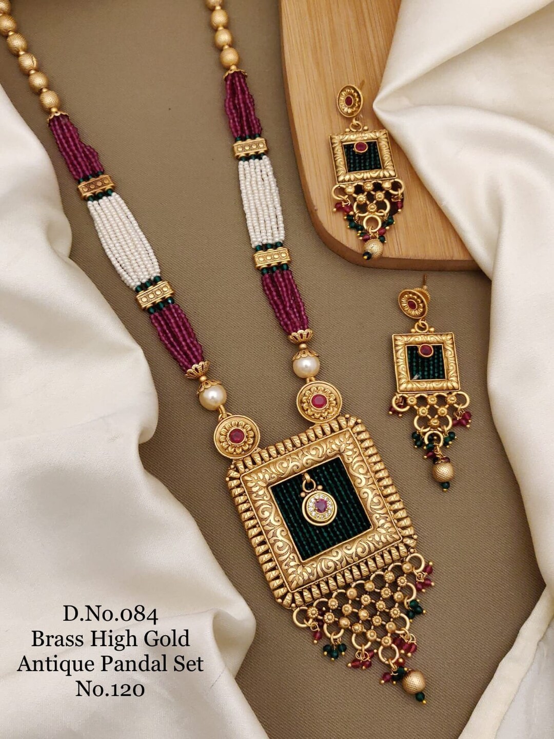 Multi Strand Kundan Pearl Traditional Necklace With Etsy