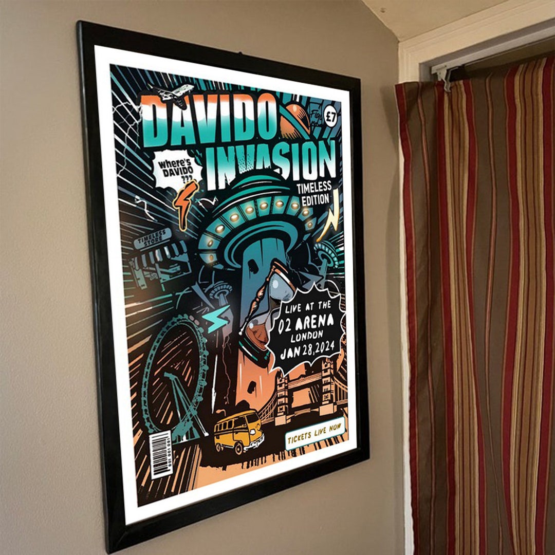 Davido January 28th, 2024 O2 Arena London, UK Poster Etsy