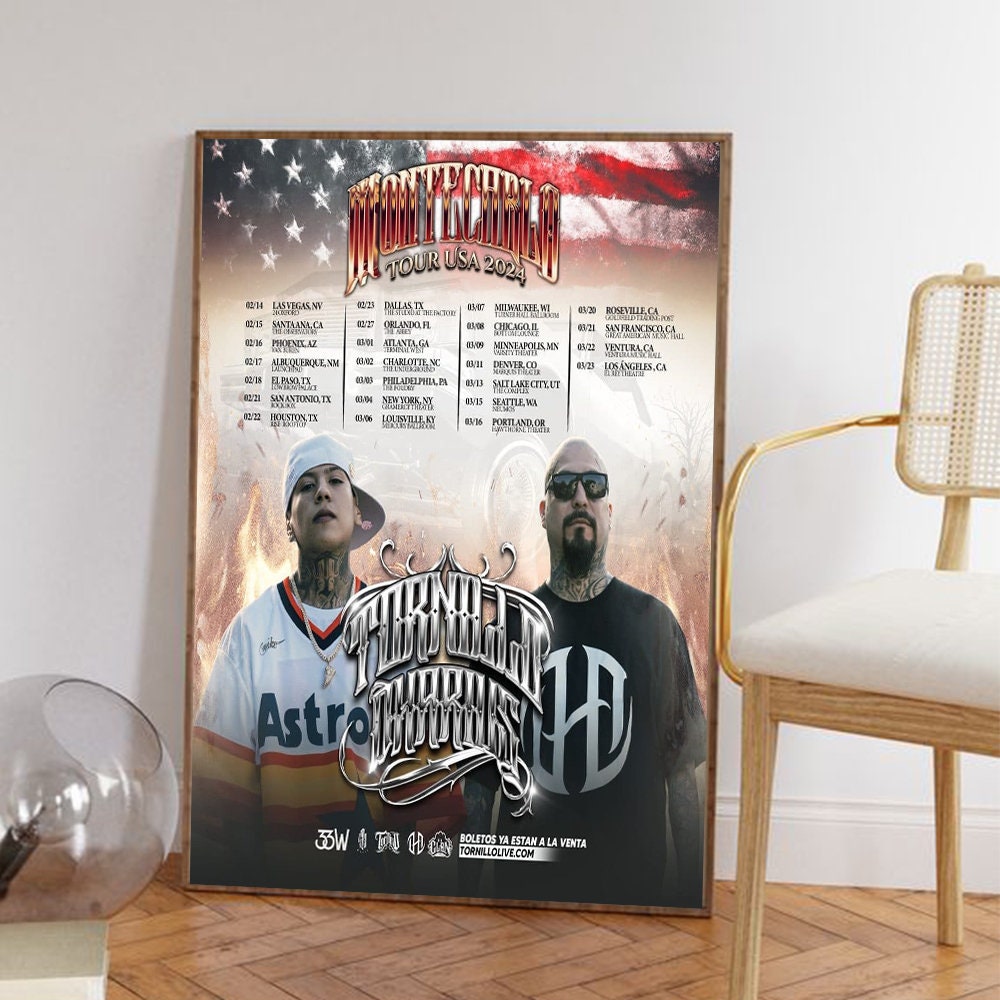Tornillo Tour 2024 Poster by Ivan Coccia Printblur