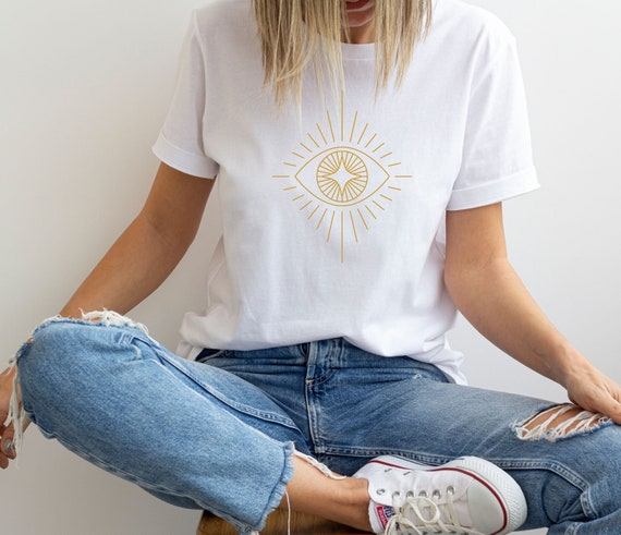 Third Eye Organic Cotton Shirt, Yoga Shirt, Empowerment Shirt, Yoga T-Shirt, Spiritual Shirt, Bali Shirt, Gift for her, Positivity