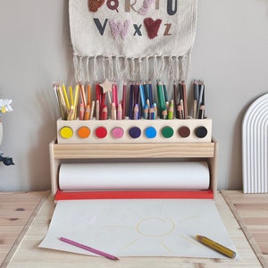 Montessori rainbow pencil holder image 2