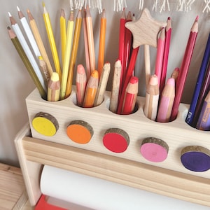 Montessori rainbow pencil holder image 7