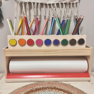 Montessori rainbow pencil holder image 4