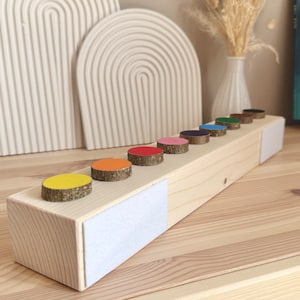 Montessori rainbow pencil holder image 8