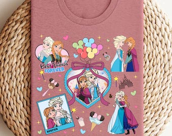 Disney Frozen Sisters Shirt, Best Friends Forever Shirt, Disney Princess Shirt, Disney Besties Tee, Gift for Friends, Elsa and Anna Shirt