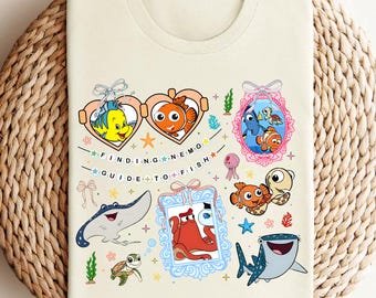 Finding Nemo Shirt, Guide to Fish Shirt, Disney Pixar Nemo Shirt, Nemo and Friends Shirt, Flounder Shirt, Dory Shirt, Squirt Shirt