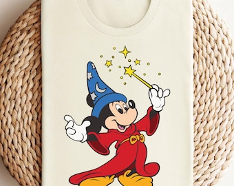 Mickey Mouse Wizard Shirt, Disney Wizards Shirt, Disney Kids Shirt, Mickey Sorcerer Shirt, Magic Kingdom Shirt, Disneyland Trip Shirt