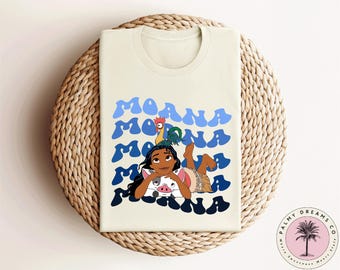 Retro Moana and Pua Shirt, Disneyland Trip Tee
