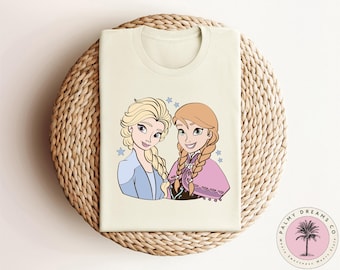 Princess Elsa Shirt, Elsa and Anna Shirt, Frozen Shirt, Frozen Sisters Shirt, Disney Princess Shirt, Adults Kids Disney Shirt