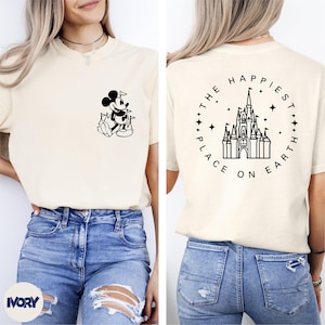 Comfort Colors® The Happiest Place on Earth Shirt, Mickey Shirt, Magic Kingdom Shirt, Disneyland Trip Shirt, Disneyworld Shirt, WDW Shirt